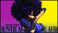 Auntie Afro hair mod for FFXIV - Side View